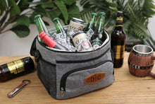Load image into Gallery viewer, Engraved Beer Cooler Bags - Personalized Groomsmen Gifts for Outdoor Adventures - EN LEATHER