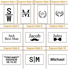 Load image into Gallery viewer, Personalized Money Clip, Groomsmen Money clip, Custom Money Clips, Engraved Money Clip, 3rd Anniversary, Wedding Gift, Money Clip for Men - EN LEATHER