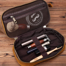 Load image into Gallery viewer, Leather Canvas Dopp Kit Wedding Groomsmen Gift - EN LEATHER