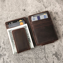 Load image into Gallery viewer, Personalized Groomsman Gift RFID Money Clip Genuine Leather Wallet Boyfriend Fathers Day Gifts for Men Custom Gifts for Him - EN LEATHER