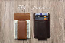 Load image into Gallery viewer, Christmas gifts Personalized Money Clip, Groomsmen Money clip, Custom Magnetic Money Clips, Wedding Gift, Money Clip for Men - EN LEATHER
