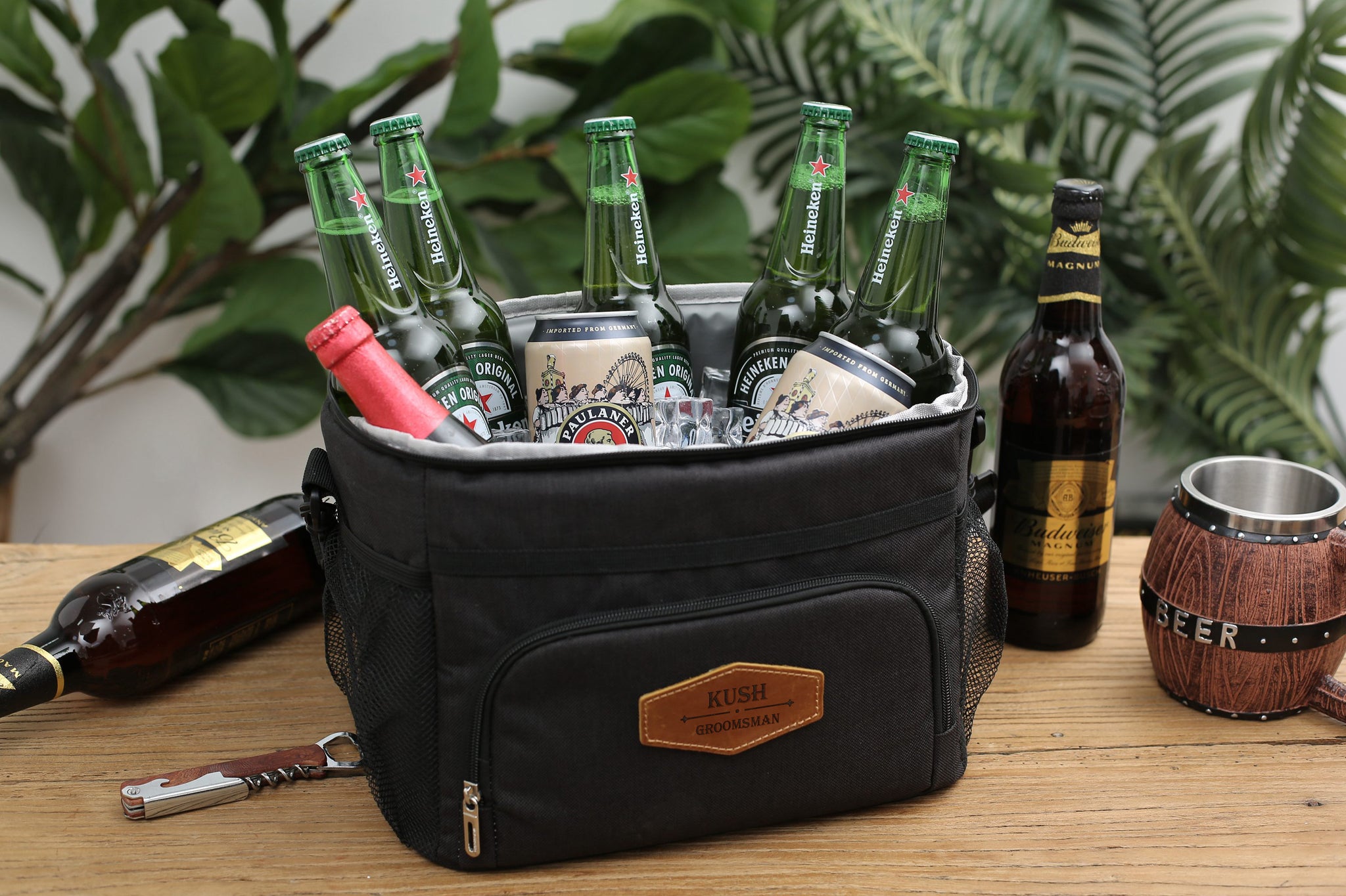 Customized Groomsmen Beer Cooler Bags - Personalized Gifts for