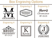 Load image into Gallery viewer, Groomsmen Gifts, Groomsmen Gift Sets, Personalized Wooden Multi-tool Pliers, Leather Decanters in Groomsmen Gift Boxes, Best Man Gifts, Groomsmen Proposals - EN LEATHER
