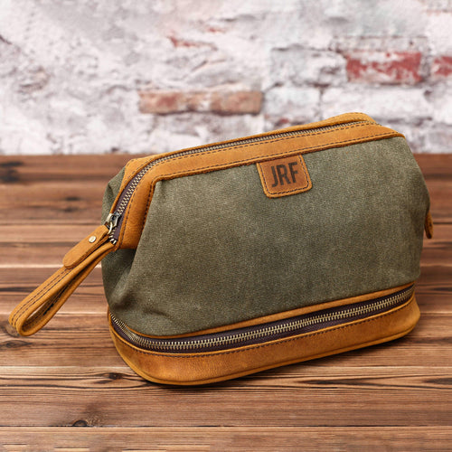 Personalized Mens Toiletry Bag - EN LEATHER