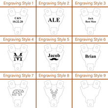 Load image into Gallery viewer, Personalized Groomsman Gift Personalized Men’s Leather Suspenders Groomsmen Suspenders Brown Suspenders Leather Suspenders - EN LEATHER
